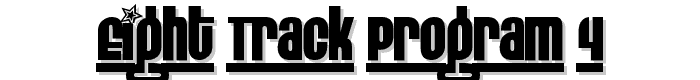 Eight Track program 4 font